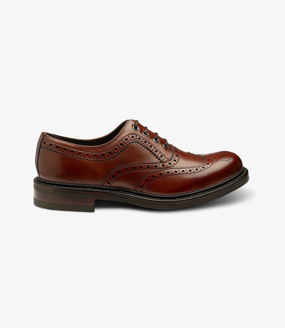 Edward Mahogany Oxford Brogue – Loake Shoes Australasia