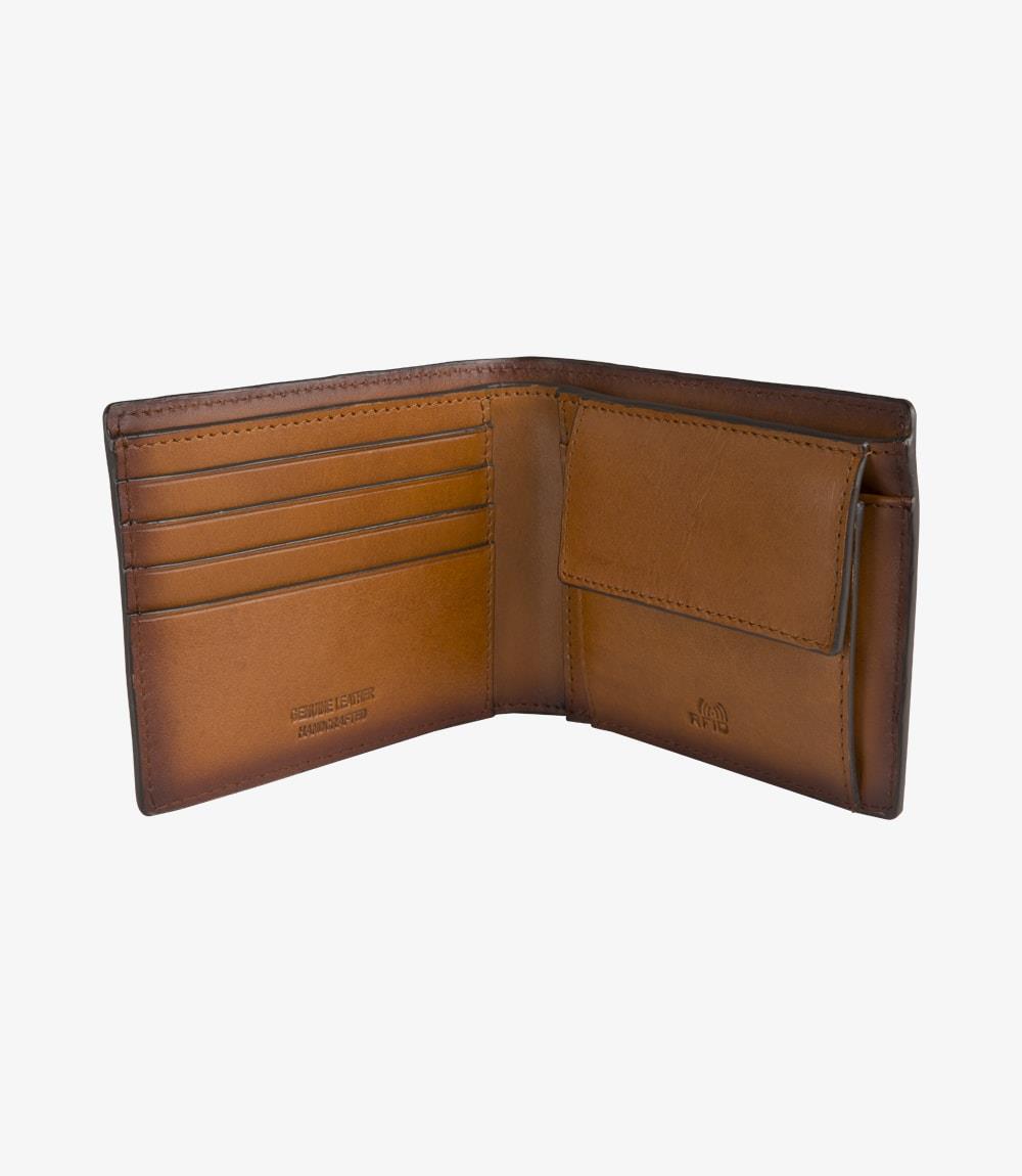 LOAKE BARCLAY CHESTNUT LEATHER WALLET