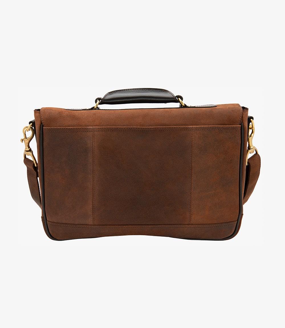 LOAKE BLACKFRIARS BROWN LEATHER BRIEFCASE