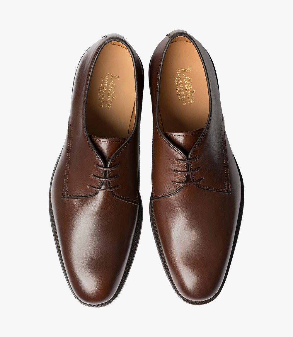 LOAKE GABLE DARK BROWN DERBY SHOES