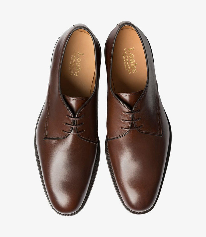 LOAKE GABLE DARK BROWN DERBY SHOES