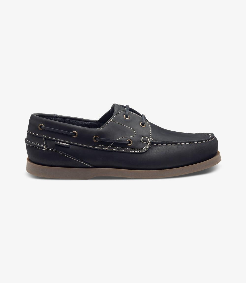 Lymington Navy Boat Shoe Loake Shoes Australasia