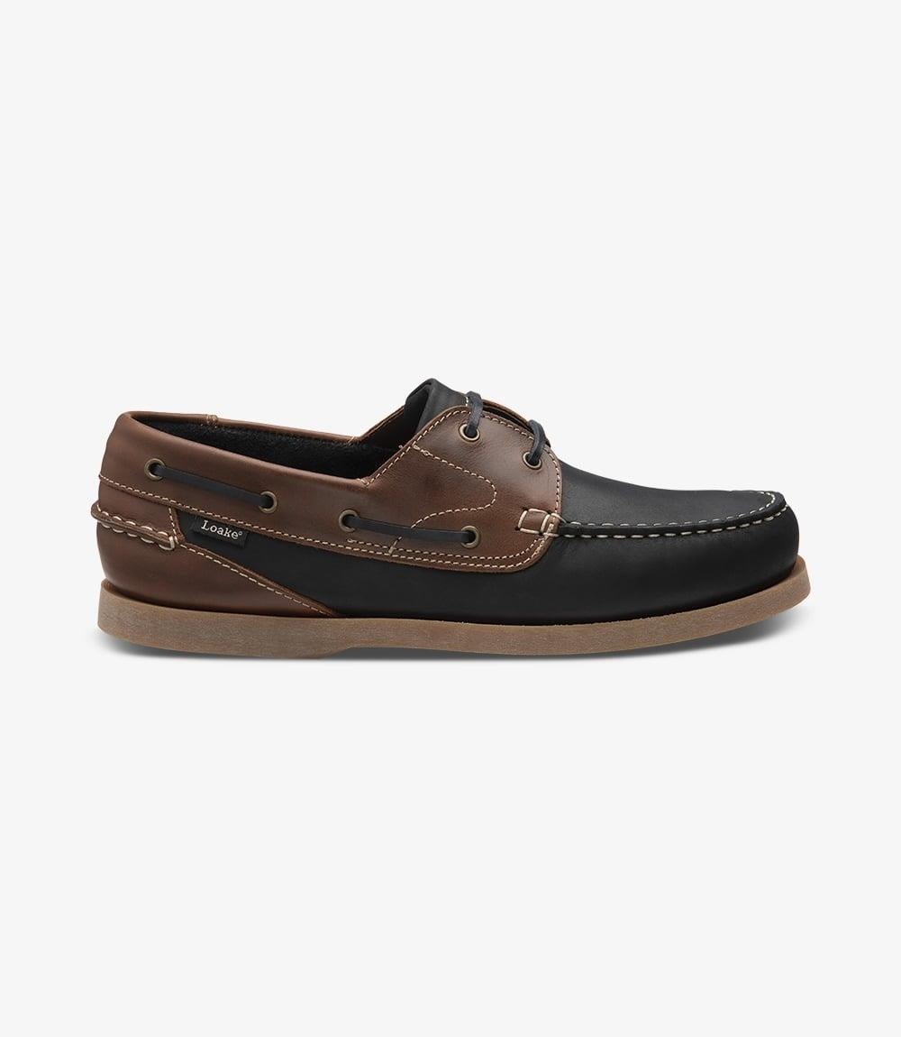 Lymington Navy-Brown Boat Shoe – Loake Shoes Australasia
