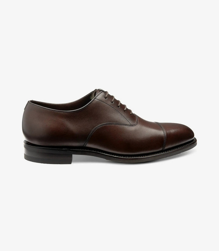 LOAKE ALDWYCH DARK BROWN OXFORD TOE CAP RUBBER SOLE G-WIDE