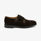 LOAKE CANNON DARK BROWN SUEDE DOUBLE MONK RUBBER SOLE F-MEDIUM