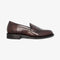LOAKE IMPERIAL DARK BROWN LOAFER SLIP ON RUBBER SOLE F-MEDIUM