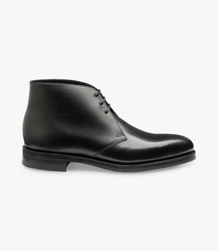 LOAKE PIMLICO BLACK BOOT RUBBER SOLE F-MEDIUM