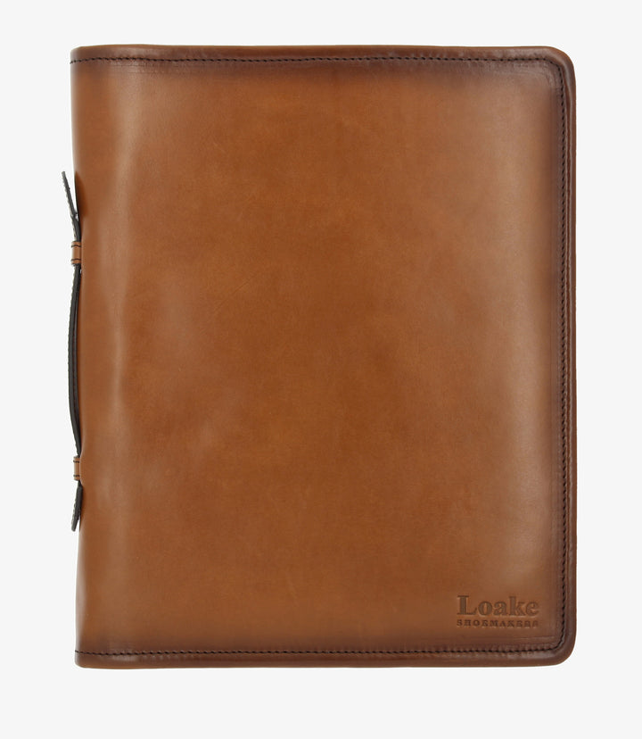 LOAKE EXCHANGE BROWN LEATHER BUSINESS ORGANISER