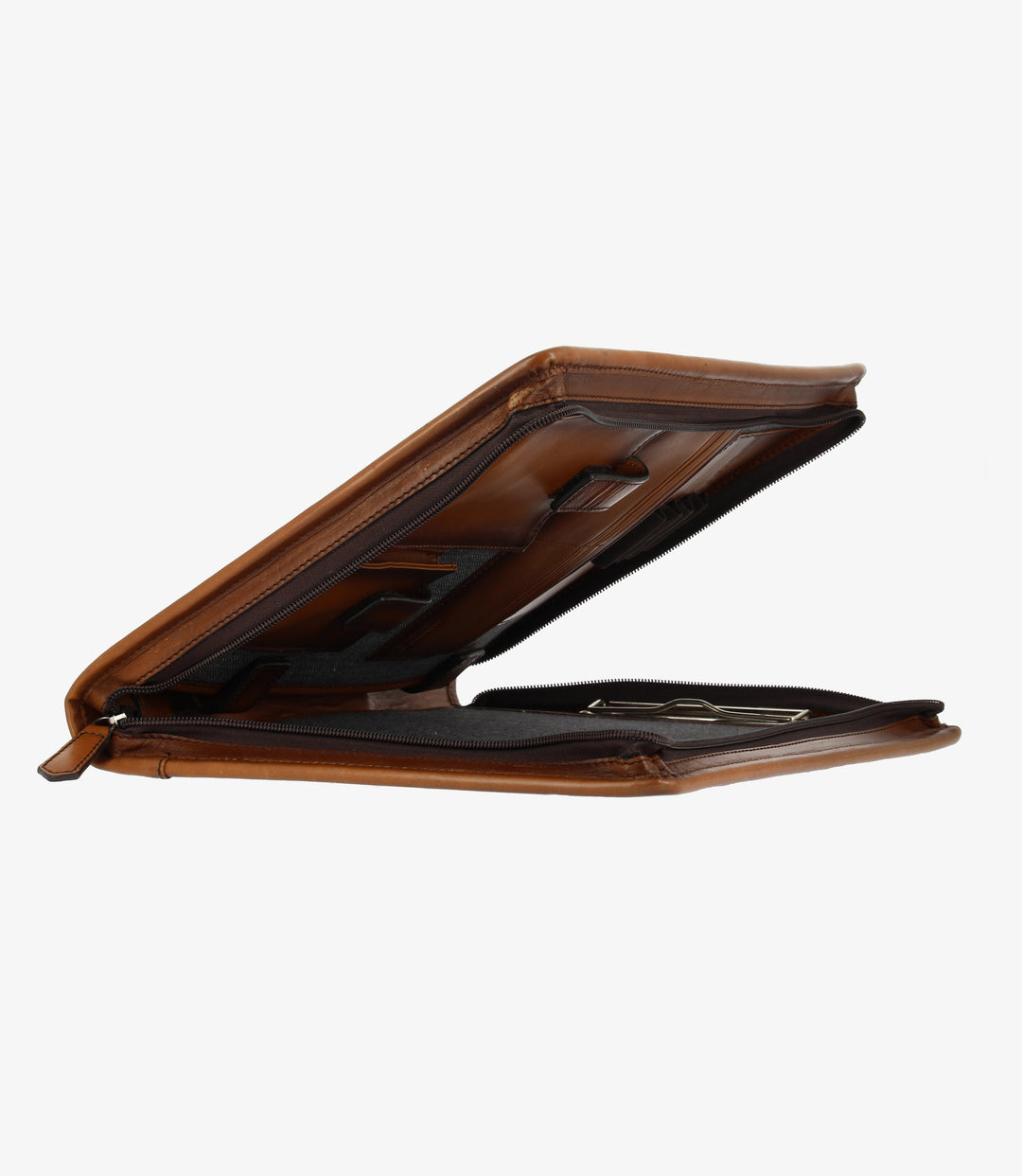 LOAKE EXCHANGE BROWN LEATHER BUSINESS ORGANISER