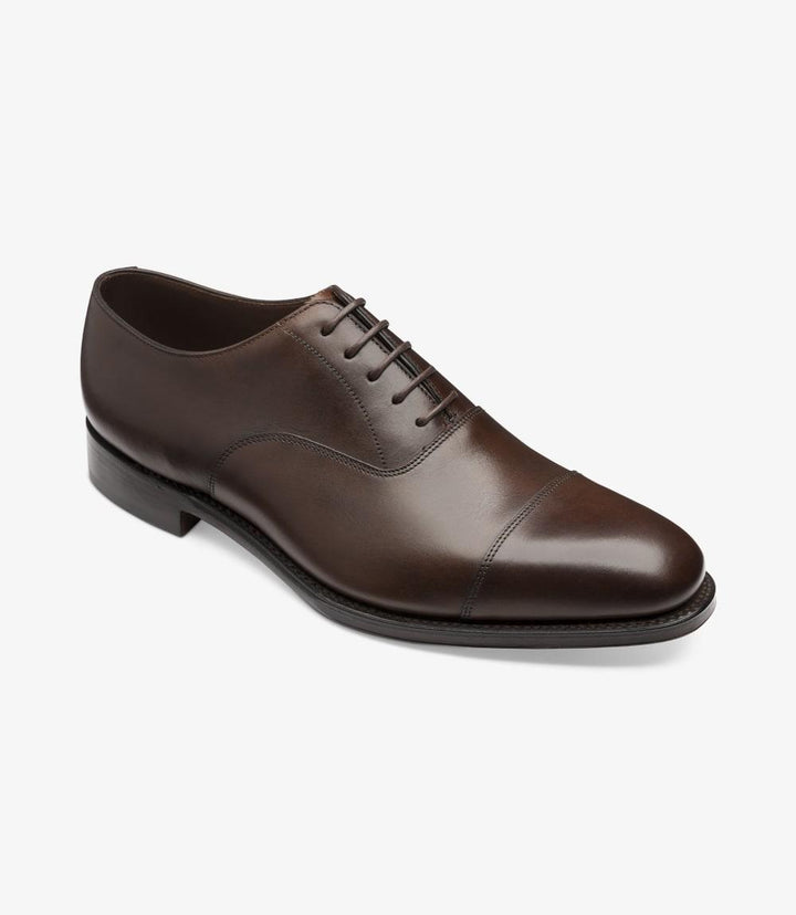 LOAKE ALDWYCH DARK BROWN OXFORD TOE CAP LEATHER SOLE F-MEDIUM
