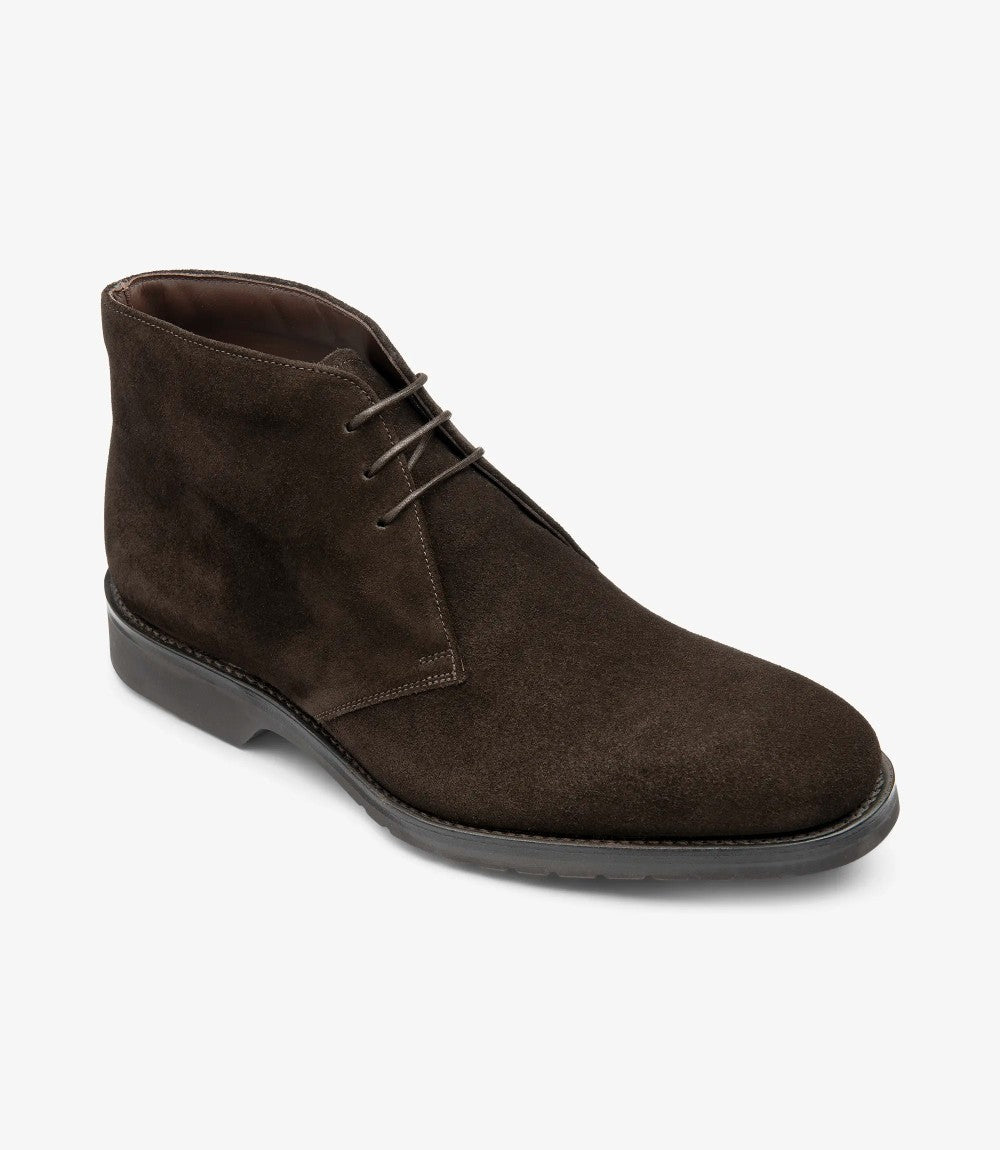 Altman Dark Brown Suede Derby Boots – Loake Shoes Australasia