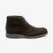 LOAKE ALTMAN DARK BROWN SUEDE DERBY BOOT SOLE G-WIDE