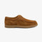 LOAKE AREZZO CHESTNUT SUEDE TIE SHOE RUBBER SOLE F-MEDIUM