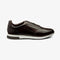 LOAKE BANNISTER DARK BROWN LEATHER TRAINER RUBBER SOLE F-MEDIUM