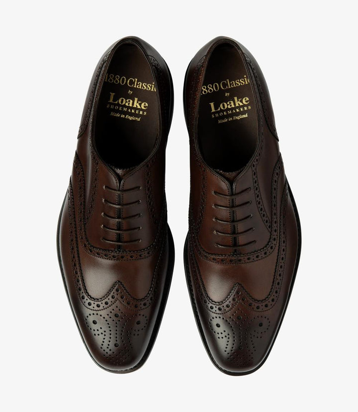 The overhead shot presents both shoes side by side, showcasing their uniformity and exquisite craftsmanship. The polished surface reflects light beautifully, while the detailed perforations and elegant stitching come into focus. This view underscores the shoes' symmetrical design and the quality of the materials used, making them a striking addition to any wardrobe.