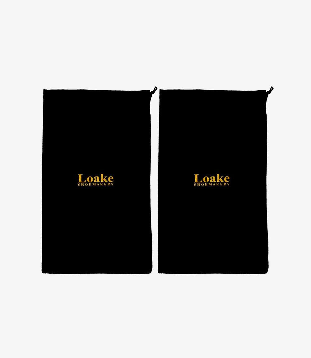 LOAKE CLOTH SHOE BAGS BLACK