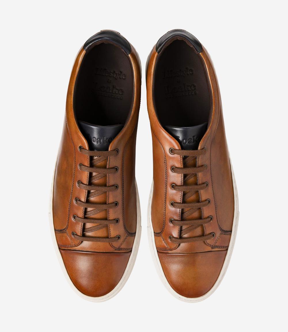 LOAKE DASH CHESTNUT SNEAKER RUBBER CUP SOLE F-MEDIUM