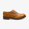 LOAKE EDWARD TAN OXFORD BROGUE RUBBER SOLE G-WIDE