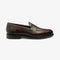LOAKE IMPERIAL GRAIN DARK BROWN LOAFER SLIP ON RUBBER SOLE F-MEDIUM