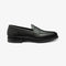 LOAKE IMPERIAL GRAIN BLACK LOAFER SLIP ON RUBBER SOLE F-MEDIUM