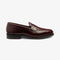 LOAKE IMPERIAL BURGUNDY LOAFER SLIP ON RUBBER SOLE F-MEDIUM