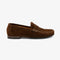 LOAKE JEFFERSON BROWN SUEDE LOAFER RUBBER SOLE F-MEDIUM