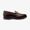 LOAKE KENSINGTON DARK BROWN LOAFER SLIP ON RUBBER SOLE F-MEDIUM