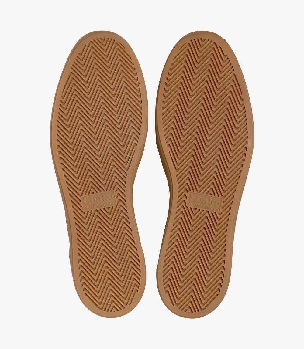 LOAKE MAYFAIR FLINT SUEDE RUBBER SOLE F-MEDIUM