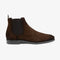 LOAKE MCBRIDE BROWN SUEDE CHELSEA BOOT SLIP ON RUBBER SOLE F-MEDIUM