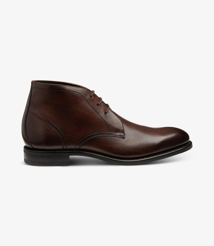 LOAKE MYERS DARK BROWN CHUKKA BOOT RUBBER SOLE F-MEDIUM