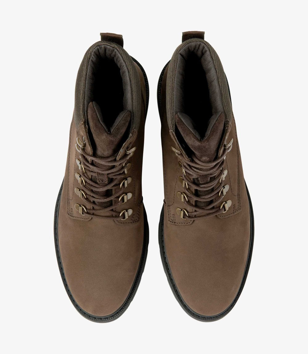 LOAKE NEVIS DARK BROWN BOOT RUBBER SOLE F-MEDIUM