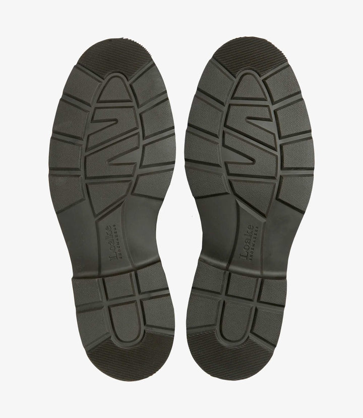 LOAKE NEVIS DARK BROWN BOOT RUBBER SOLE F-MEDIUM