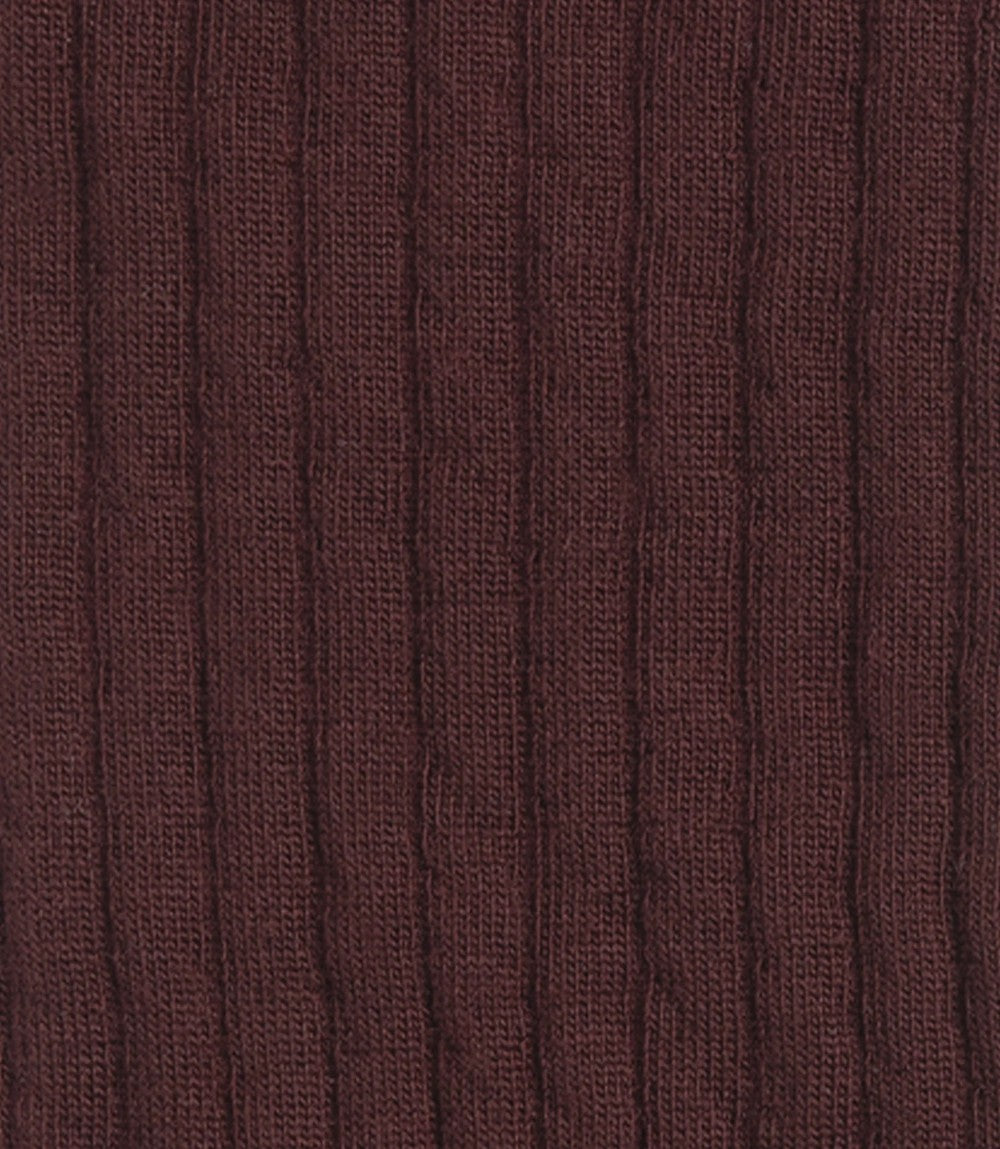 LOAKE RIB SOCKS BURGUNDY
