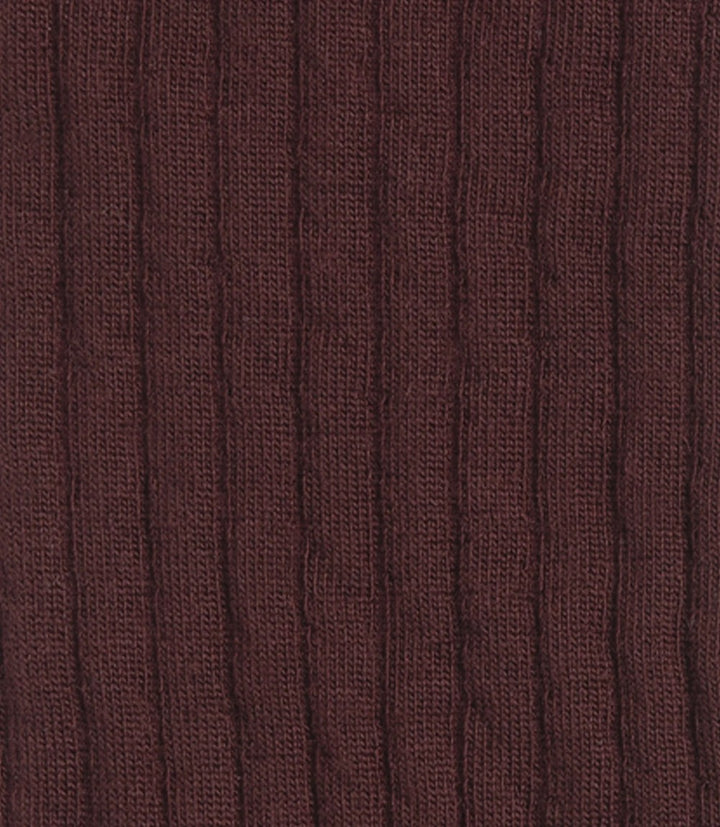 LOAKE RIB SOCKS BURGUNDY