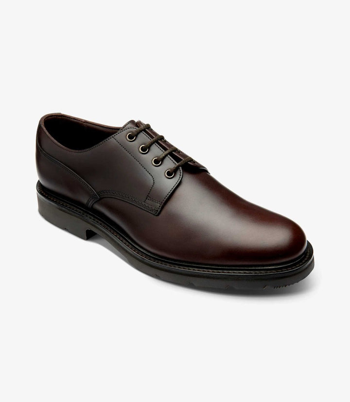 LOAKE RYDE DARK BROWN DERBY RUBBER SOLE F-MEDIUM