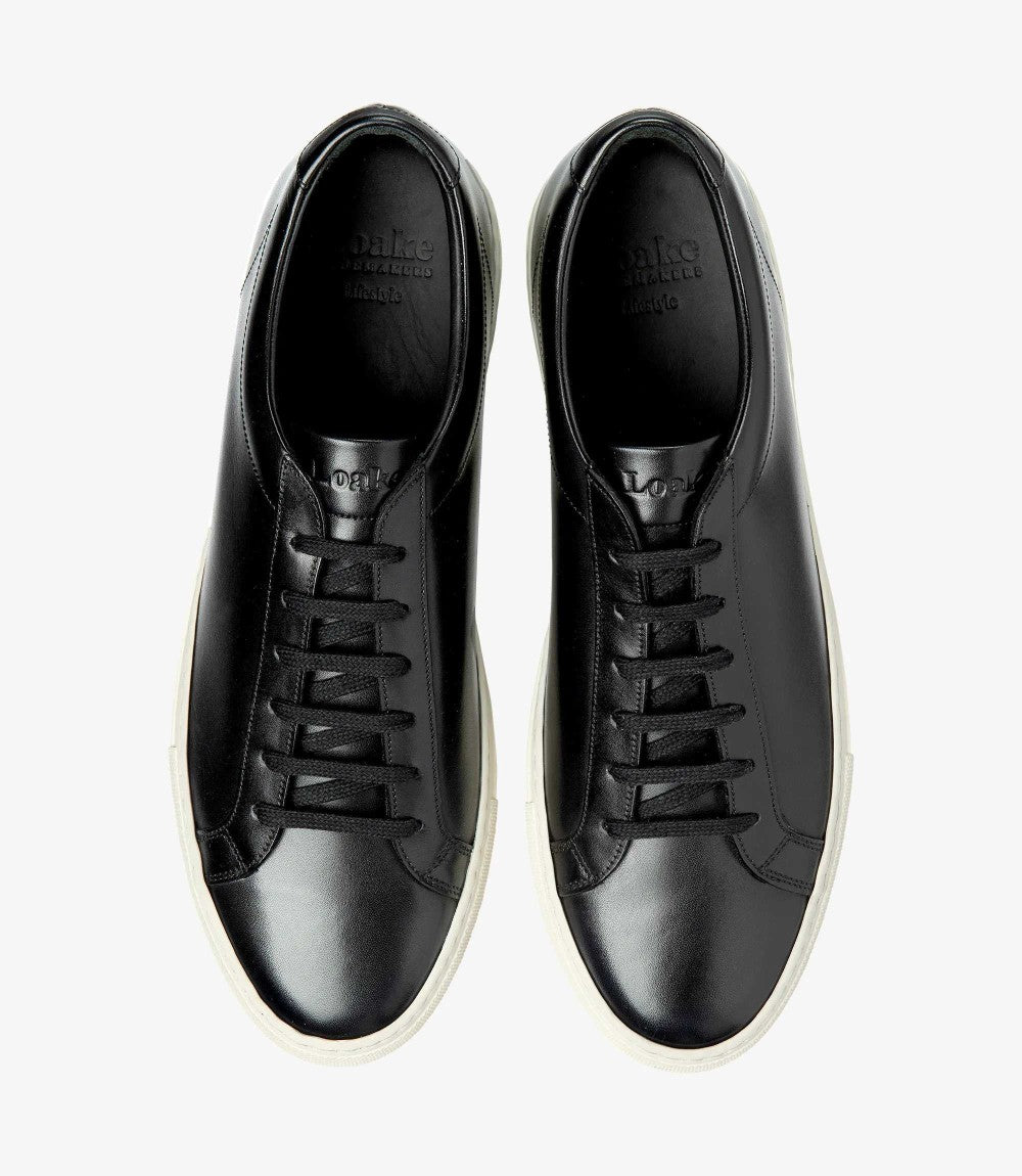 LOAKE SPRINT BLACK SNEAKER RUBBER CUP SOLE F-MEDIUM