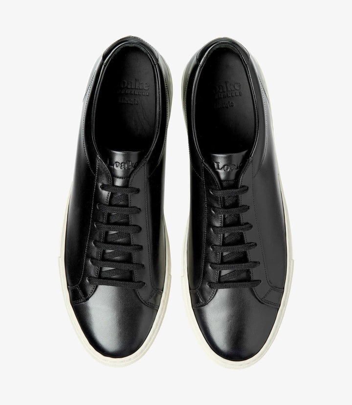 LOAKE SPRINT BLACK SNEAKER RUBBER CUP SOLE F-MEDIUM