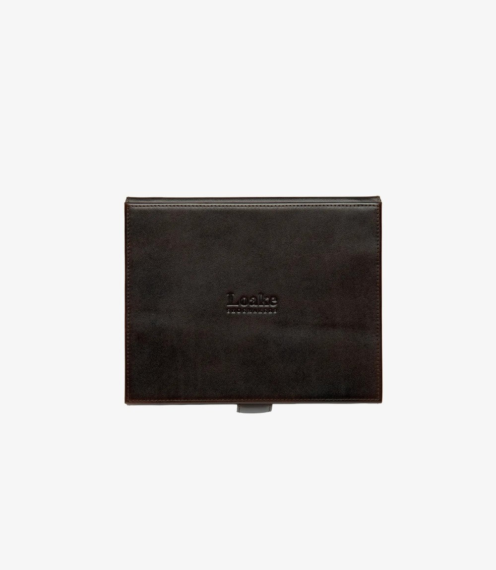 LOAKE VALET BOX POLISH KIT DARK BROWN