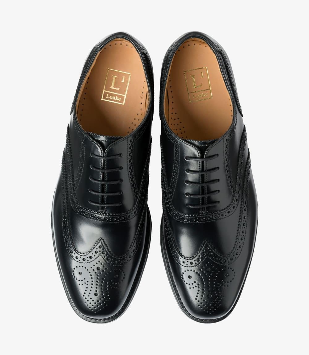 302 Black Brogue Shoes – Loake Shoes Australasia