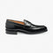 LOAKE 356 BLACK LOAFER SLIP ON RUBBER SOLE F-MEDIUM