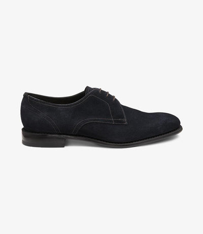 LOAKE ATHERTON NAVY DERBY SHOES