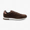 LOAKE BANNISTER BROWN SUEDE TRAINER RUBBER SOLE F-MEDIUM