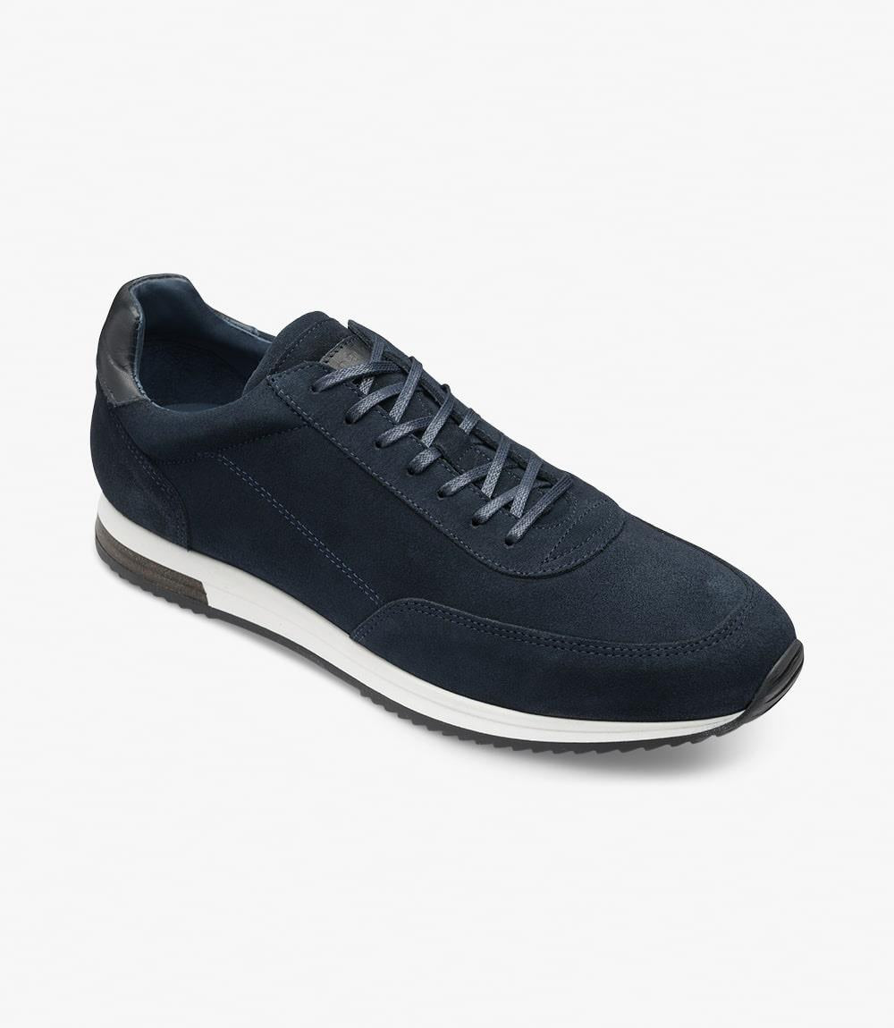 LOAKE BANNISTER NAVY SUEDE SNEAKER