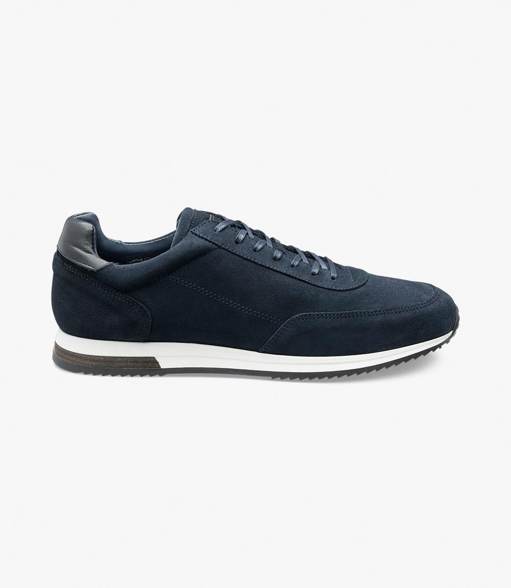 LOAKE BANNISTER NAVY SUEDE SNEAKER