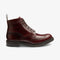 LOAKE BEDALE BURGUNDY BROGUE BOOT RUBBER SOLE G-WIDE