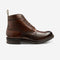 LOAKE BEDALE DARK BROWN BROGUE BOOT RUBBER SOLE G-WIDE