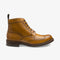 LOAKE BEDALE TAN BROGUE BOOT RUBBER SOLE G-WIDE