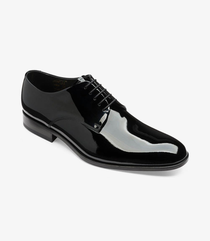 LOAKE BOW BLACK DERBY SHOES