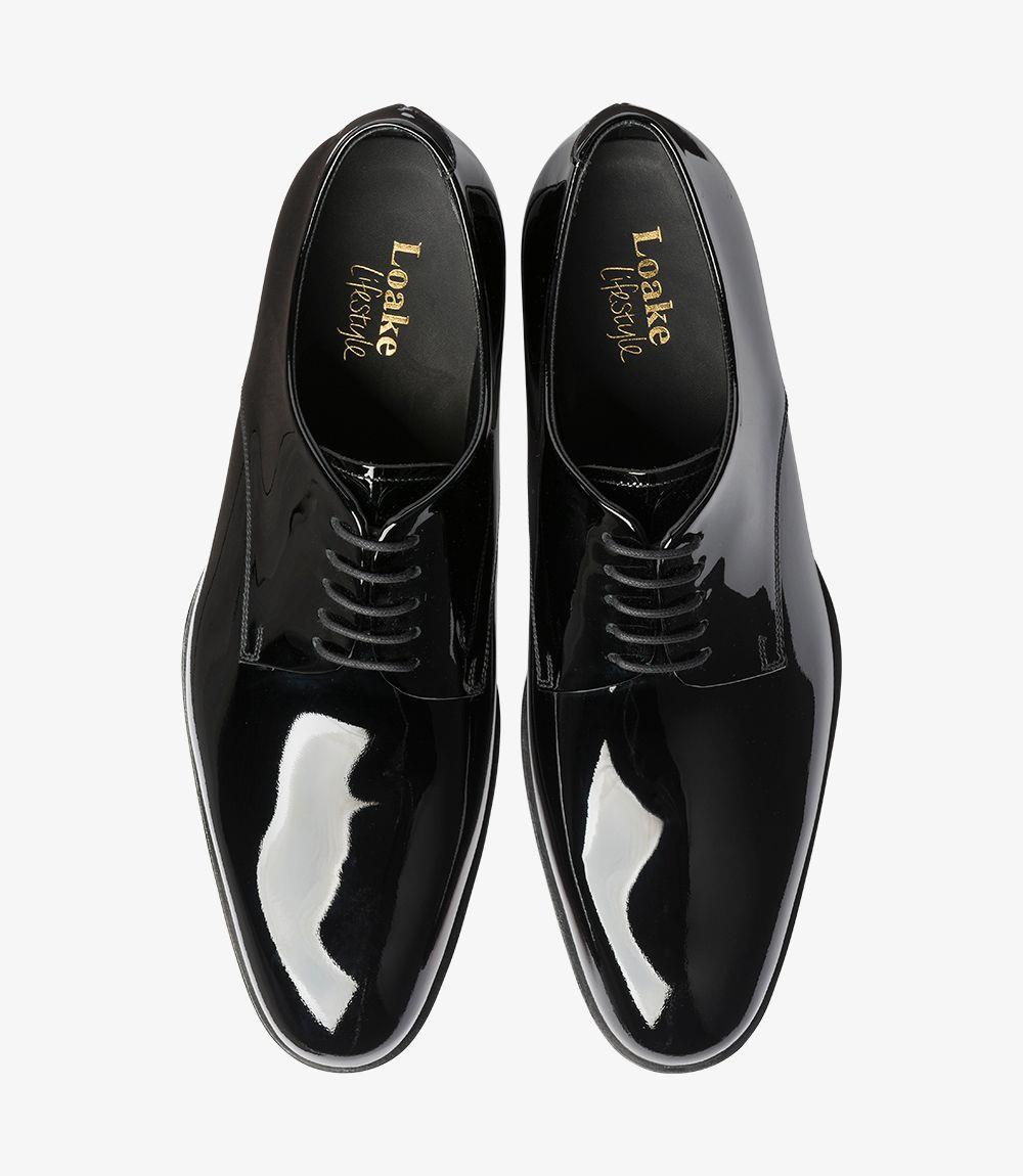 LOAKE BOW BLACK DERBY SHOES