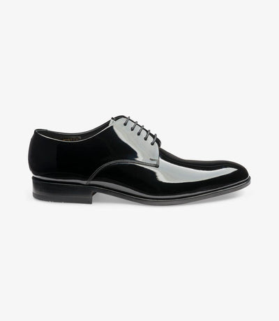 LOAKE BOW BLACK DERBY SHOES